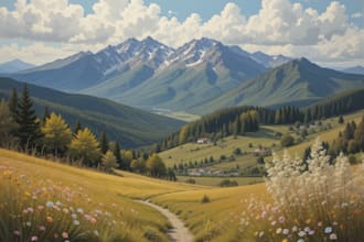 paint digital oil painting portraits