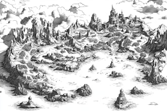 make a fantasy map for rpg fantasy dnd novels board game