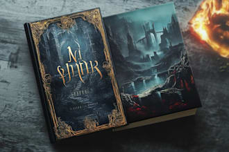 do your ideal any fantasy book cover illustration