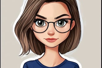 draw cartoon avatar, cartoon character, caricature, logo