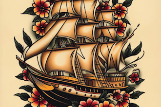 do traditional old school tattoo design