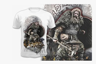 custom ai t shirt design and mockup for fashion brand