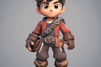 draw 3d character modeling for games and films