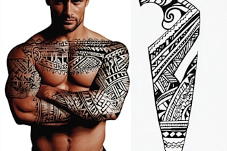 design your polynesian tribal tattoo