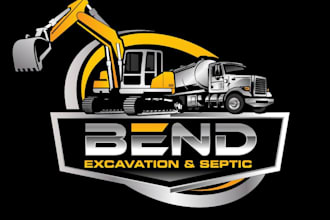design excavation construction real estate realtor logo