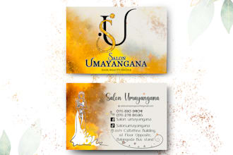 design a professional and modern business card