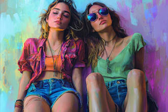 make an unique friendship portrait and friendship portrait