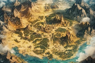 create a fantasy map for you