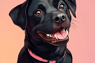 draw your pet in cute premium disney style