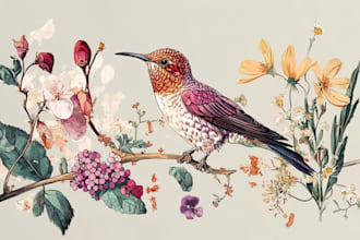 make any floral, animal or botanical art