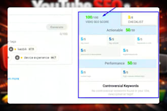 be your youtube SEO expert and channel manager