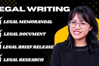 draft legal memoranda, legal document  ,legal writing and legal brief release