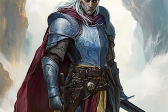 draw dnd character art and dnd character art