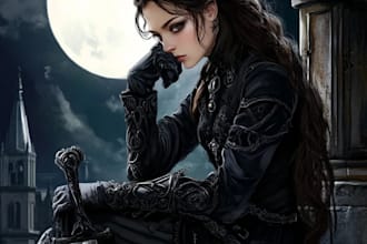 create a horror or fantasy character art