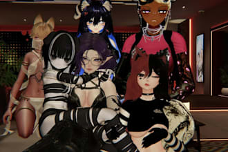 custom vrchat avatar fursuit vrm avatar fursona vtuber furry vrc character model