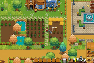 do pixel art tileset top down tile map rpg game art asset sprites sprite sheet