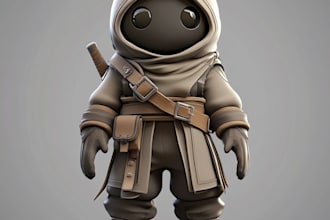 draw 3d character modeling for games and films