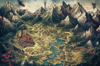 do  maps for your fantasy game, book and projects