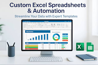 design custom excel spreadsheet, spreadsheet automation, spreadsheet templates