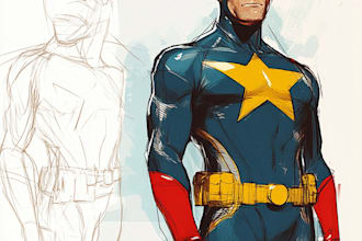 draw a your superhero character design