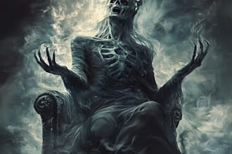 draw realistic fantasy horror character and concept art