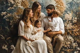 draw a friendship portrait and family portrait