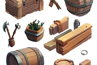 draw 3d model objects, props and weapons