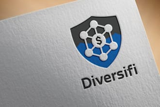 make super professional, technology finance logo design