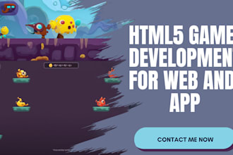 develop HTML5 games, webgl game for your website or app