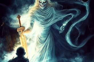 create a fantasy horror character art whatever you want