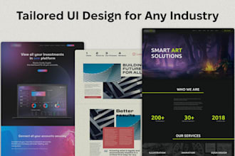 design modern UX focused landing page or business website in figma