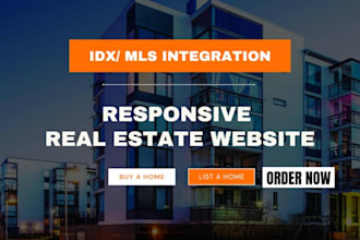 build modern real estate website, realtor property listing with idx mls listing