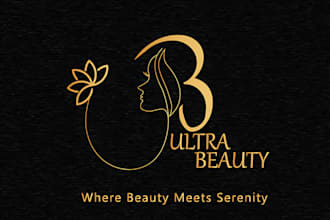 do fashion, beauty, cosmetic, spa, hair eyelashes salon minimal logo