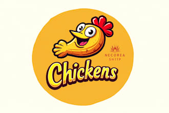 do awesome chicken leg for restaurant fried mascot logo design