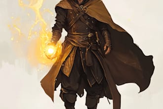draw dnd character and fantasy, oc dnd character art
