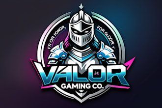 do awesome women knight esport mascot logo design