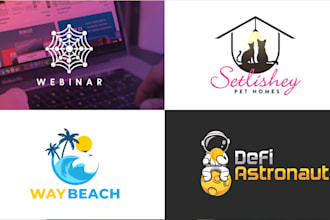 design creative modern minimalist logo for your business