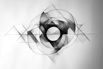 create unique custom geometric tattoo design