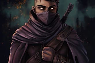 draw fantasy or dnd characters and concept art