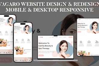 design spa website yoga website beauty vagaro website online booking page