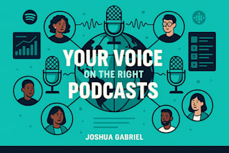 research podcasts in your niche to pitch you as a guest
