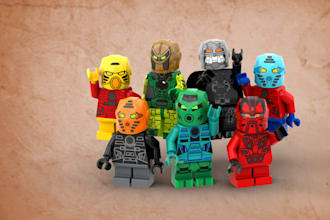 design a custom lego creation with step by step PDF building instructions