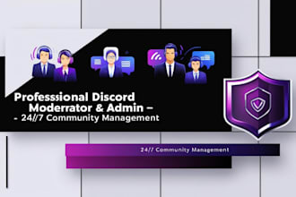 be your discord moderator, admin, server manager, and active chatter