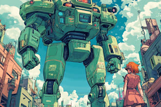 make gundam, transformer, robot, armor, mecha art style