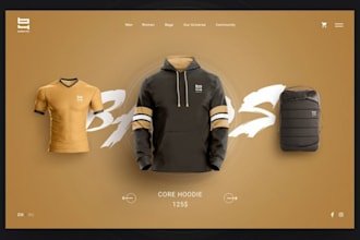 build a shopify clothing website, pod store, merch or dropshipping site