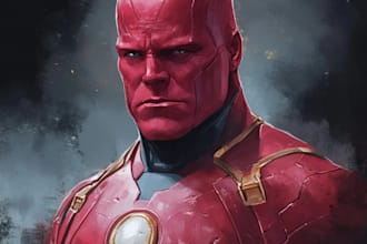 do superhero comic artwork and book