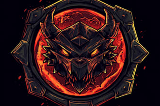design a custom dnd, fantasy, sci fi, rpg animated game logo