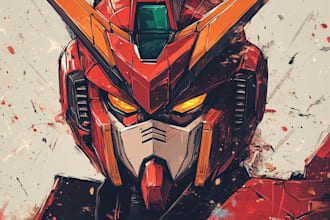 draw sci fi, robot, mecha character concept art