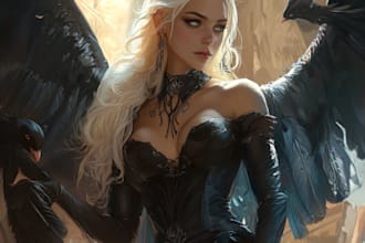 do fantasy character art and illustration