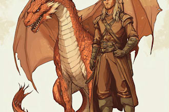draw dragons and dnd character illustration
